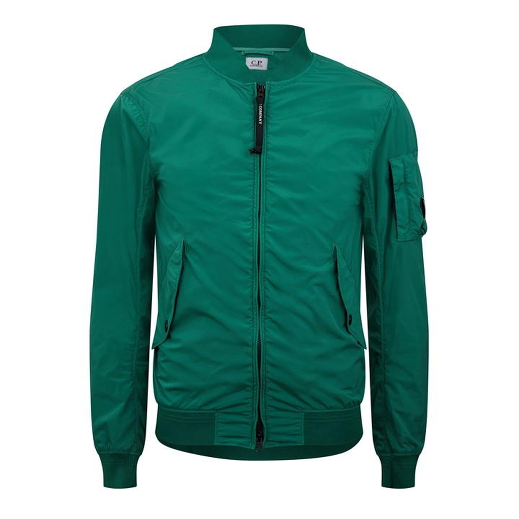 CP Company Lens Logo Bomber Jacket - Blue